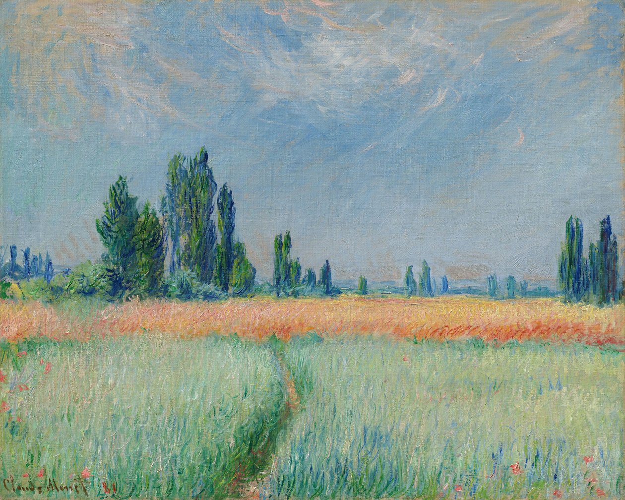 Niemiecki: Pole pszenicy Weizenfeld autorstwa Claude Monet
