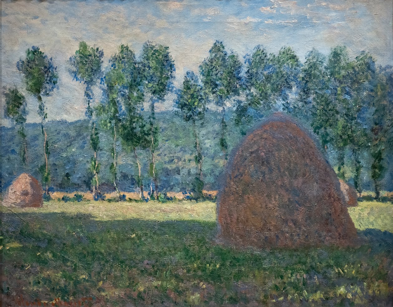 Stóg siana w pobliżu Giverny autorstwa Claude Monet