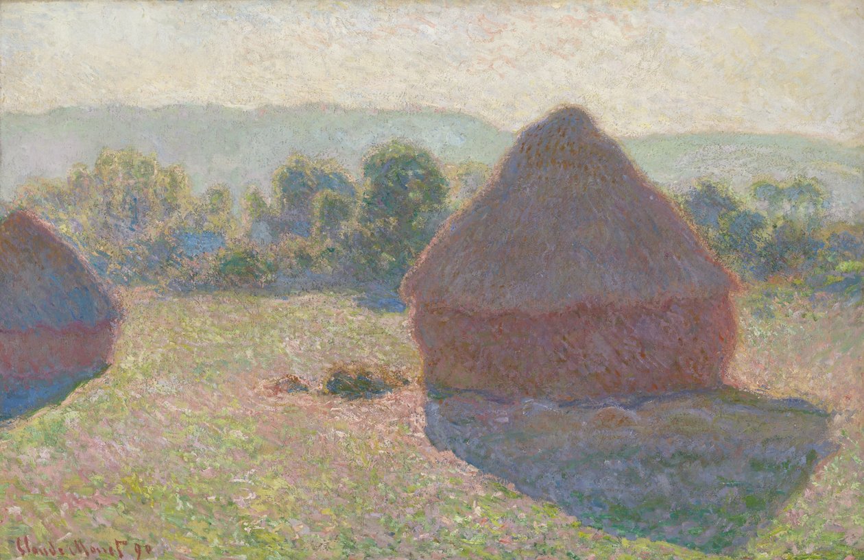 Stogi siana, południe autorstwa Claude Monet