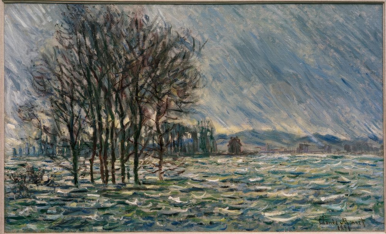Powódź autorstwa Claude Monet