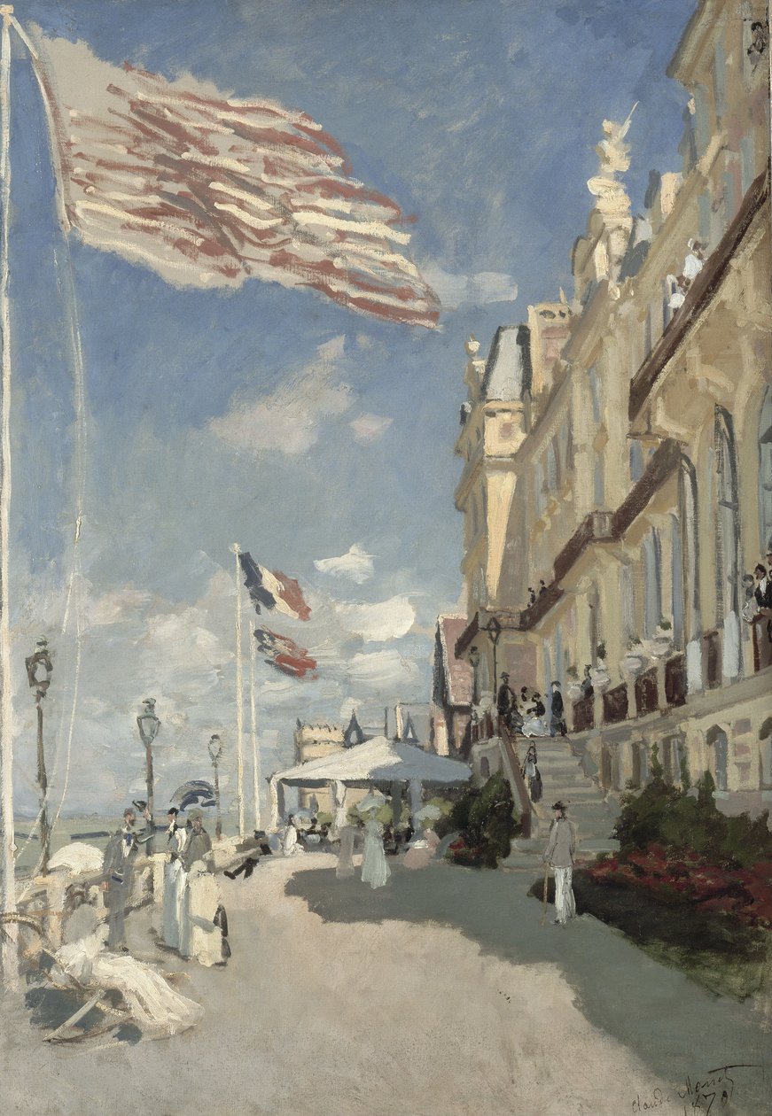 Hôtel des Roches Noires, Trouville autorstwa Claude Monet