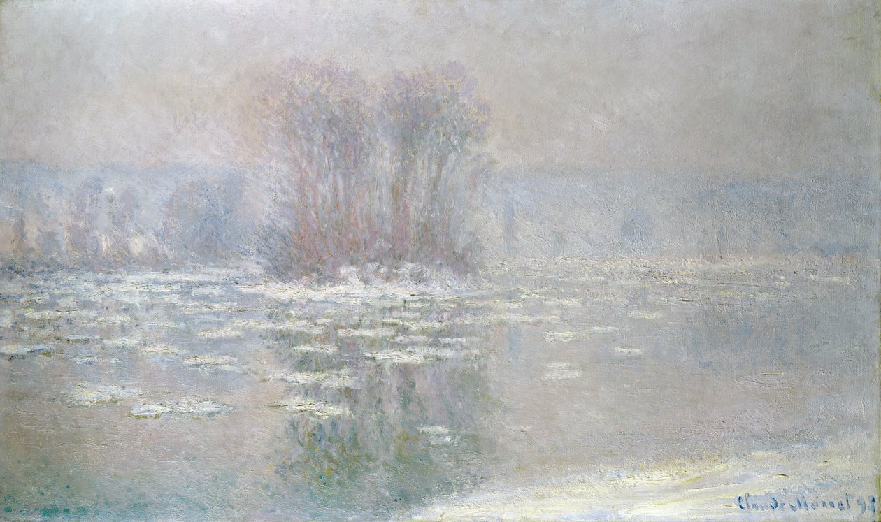 Lód w Bennecourt, 1898 autorstwa Claude Monet