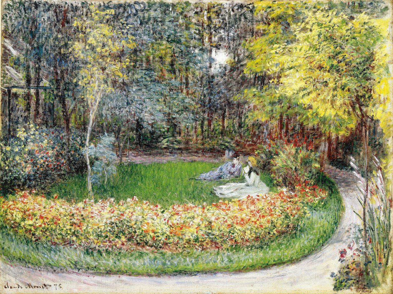 W ogrodzie, 1875 autorstwa Claude Monet