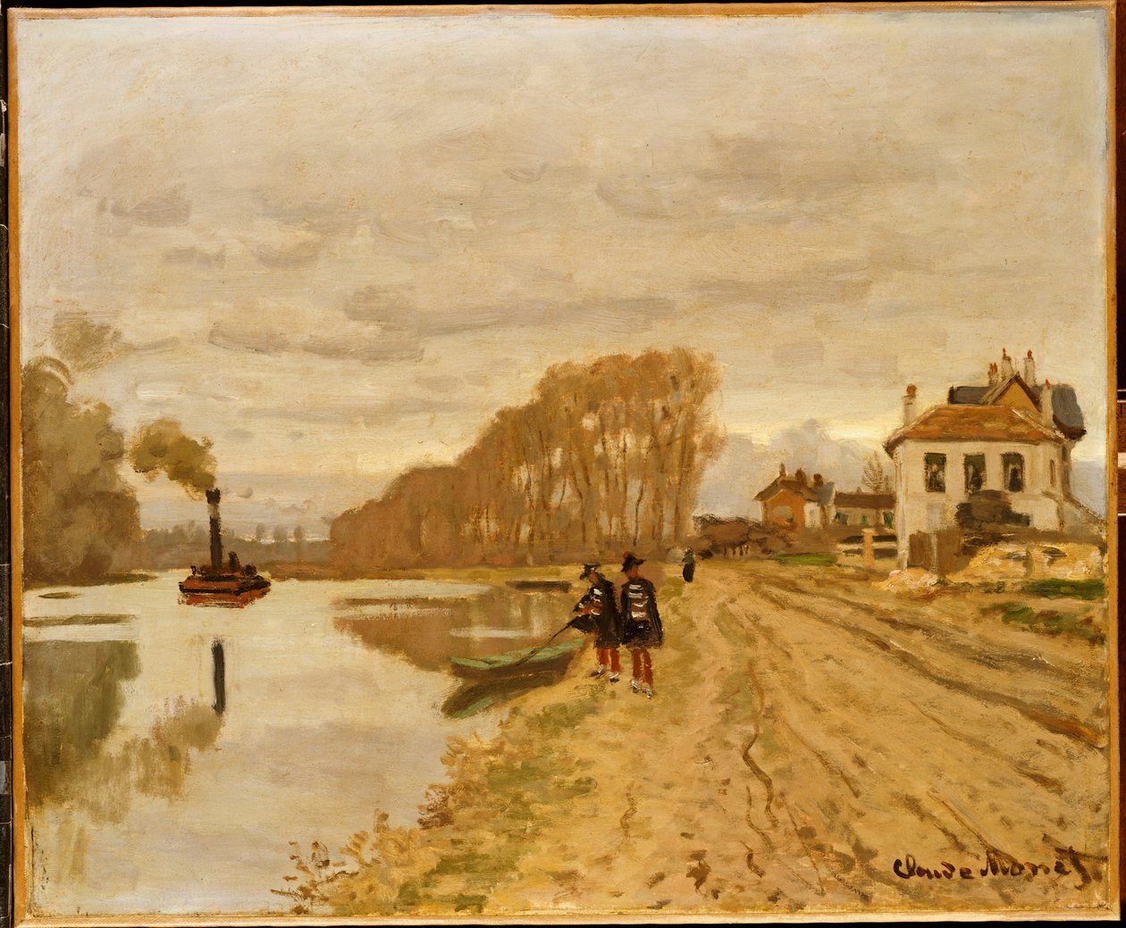 Piechota z Flanant Guard na wodzie autorstwa Claude Monet