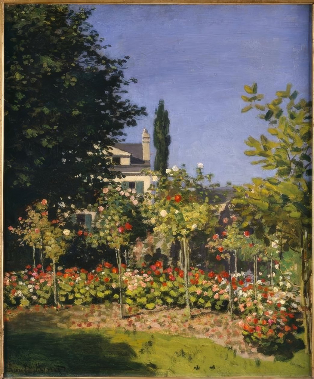 Kwitnący ogród autorstwa Claude Monet