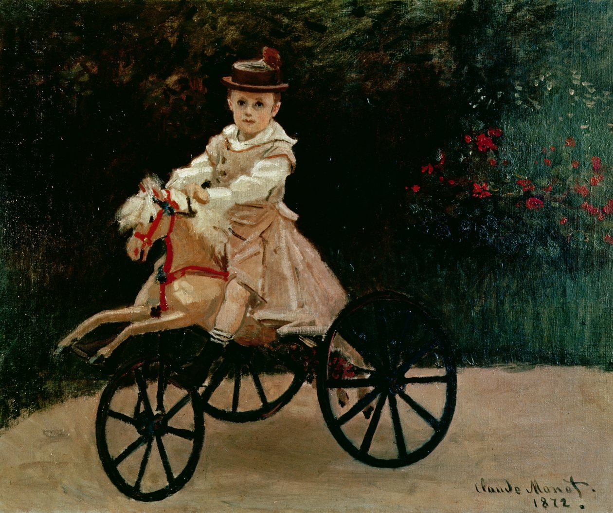 Jean Monet na swoim koniu hobby autorstwa Claude Monet