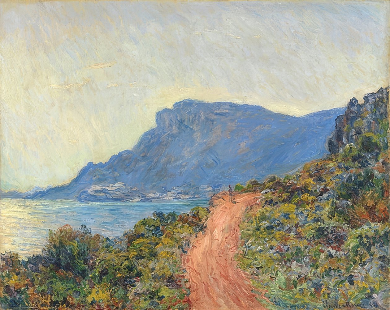 La Corniche nahe Monako. 1884 autorstwa Claude Monet