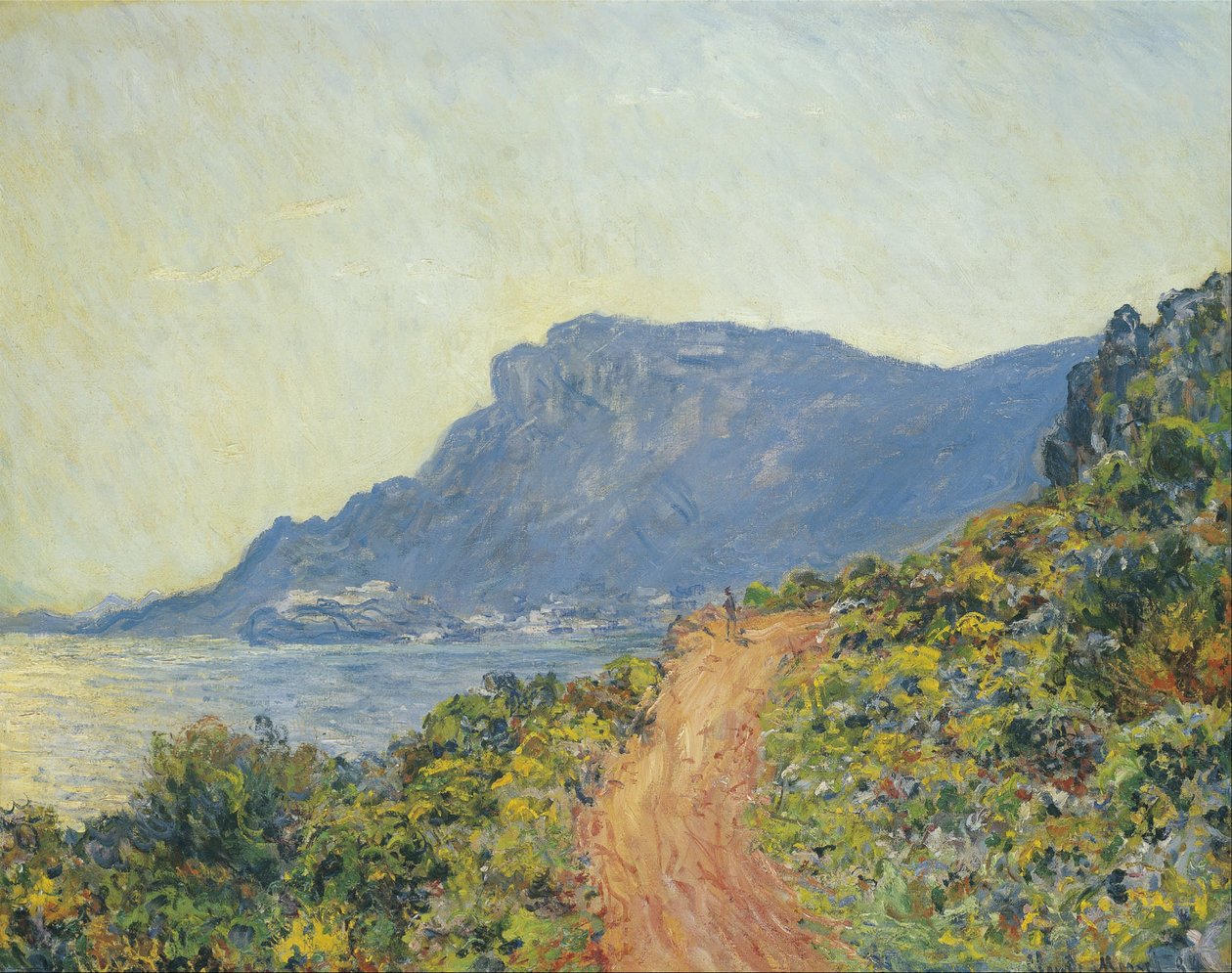 La Corniche w pobliżu Monako autorstwa Claude Monet