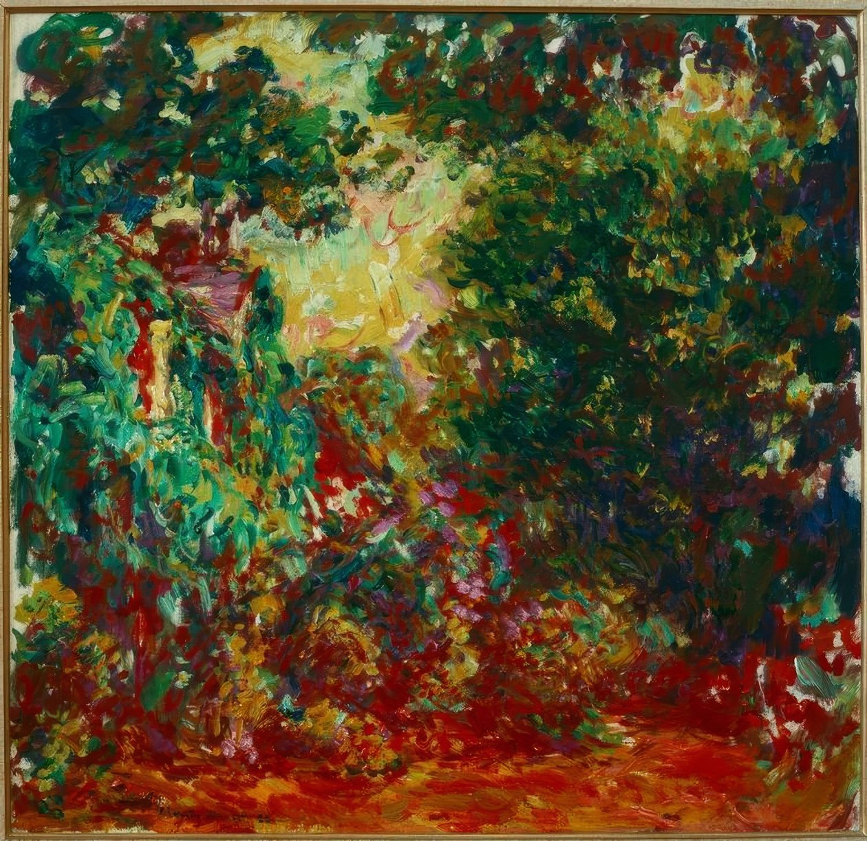 Dom Artysty widziany z Ogrodu Różanego (Das Haus de autorstwa Claude Monet