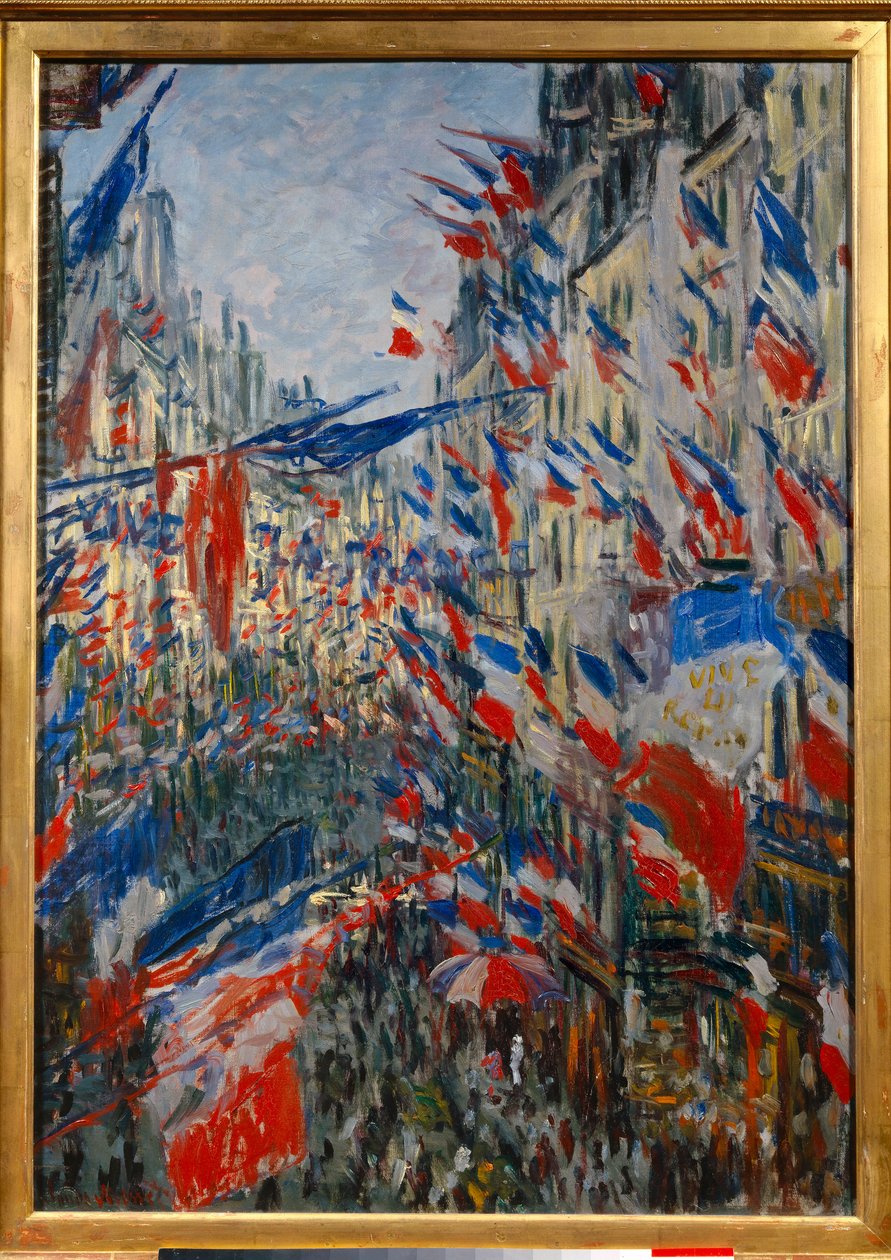 La Rue Saint-Denis (Saint Denis) w Paryżu, święto 30 czerwca 1878. Obraz Claude