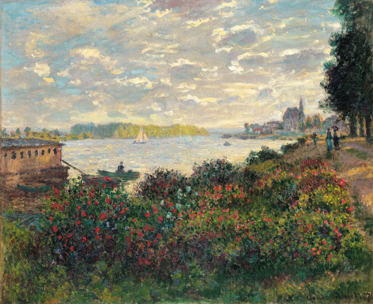 Sekwana w Argenteuil autorstwa Claude Monet