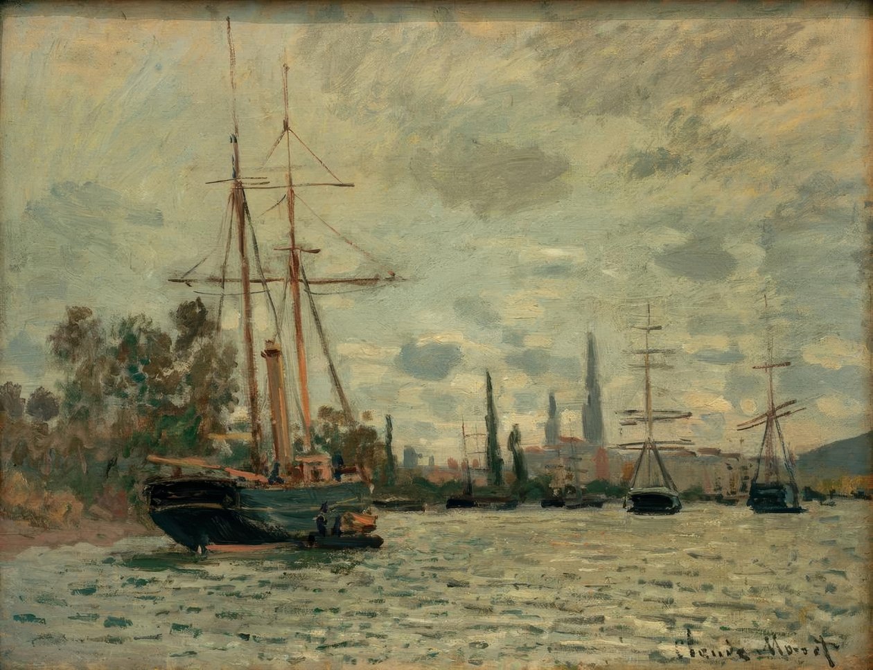 La Seine à Rouen (Sekwana w Rouen) autorstwa Claude Monet