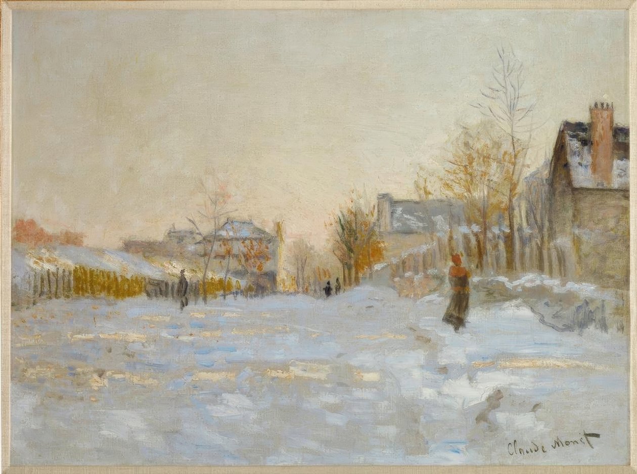 Śnieg w Argenteuil autorstwa Claude Monet