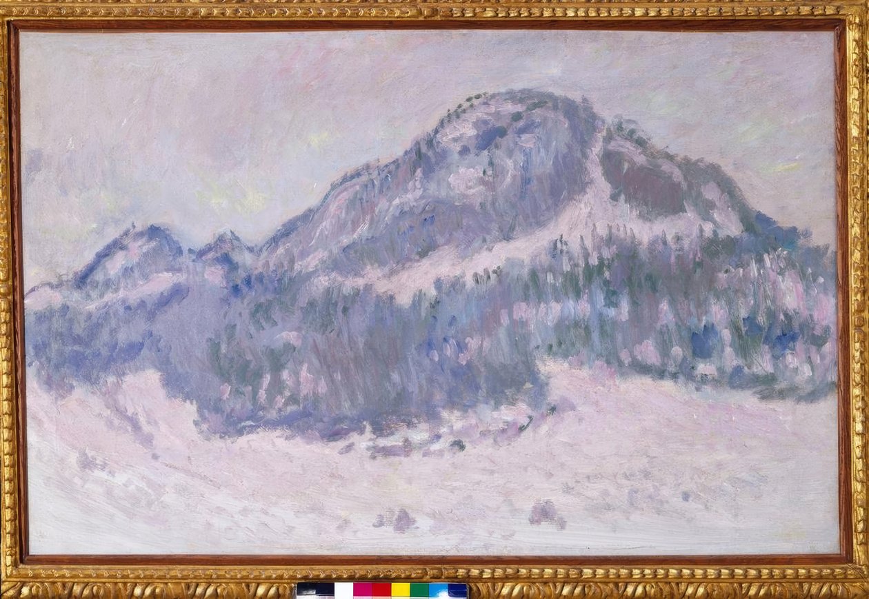 Góra Kolsaas w Norwegii (Mount Kolsaas, różowe refleksy) autorstwa Claude Monet
