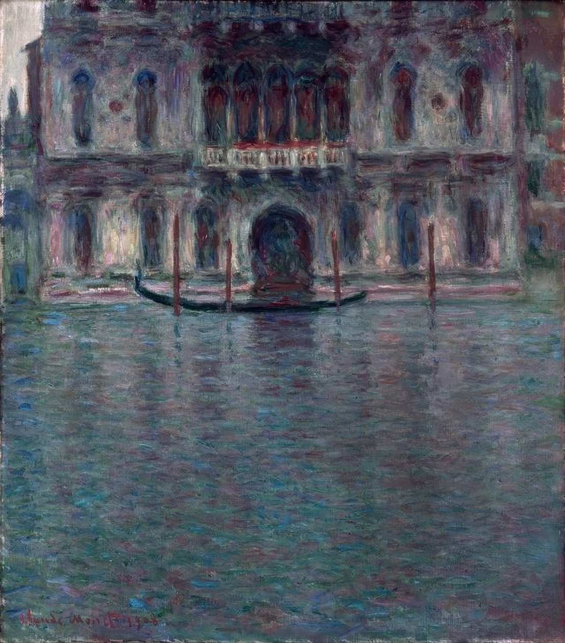 Le Palais Contarini, Wenecja (Palazzo Contarini del Zaffo, V autorstwa Claude Monet