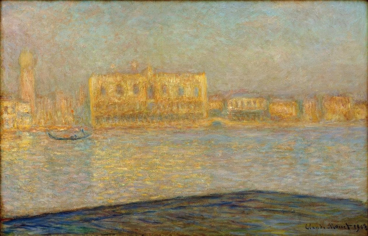 Pałac Książęcy widziany z Saint George Major autorstwa Claude Monet