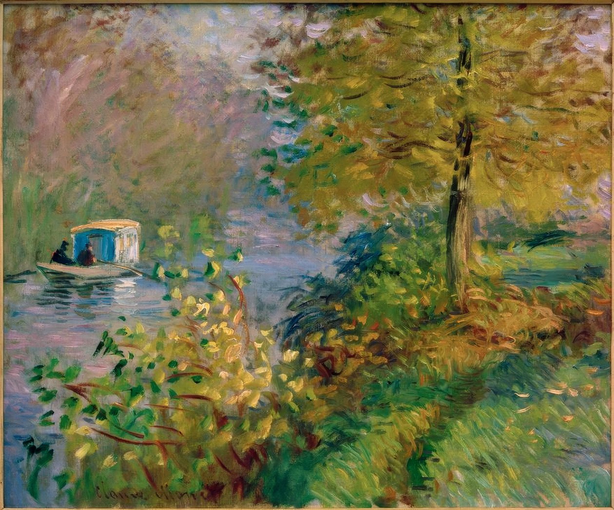 Łódź warsztatowa autorstwa Claude Monet
