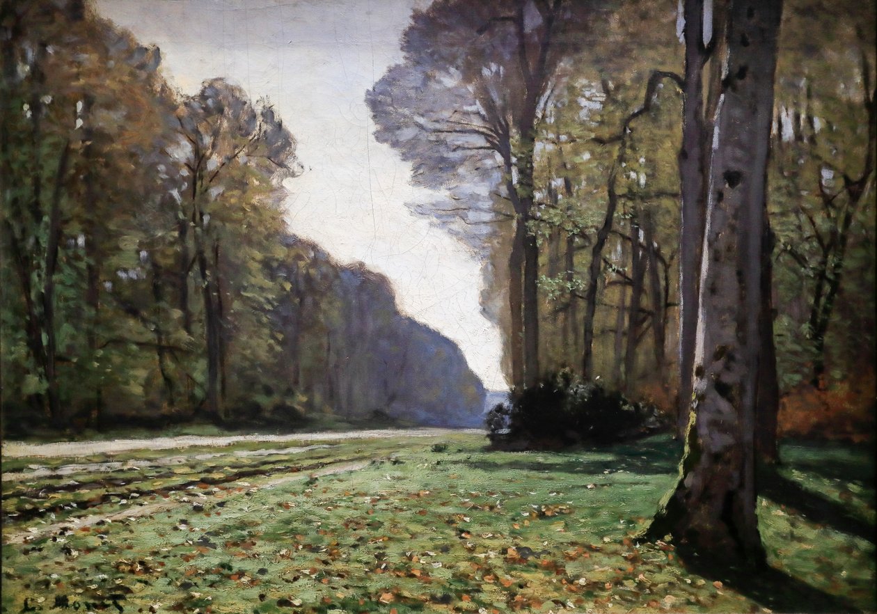 Bruk Chailly 1865 (olej na płótnie) autorstwa Claude Monet