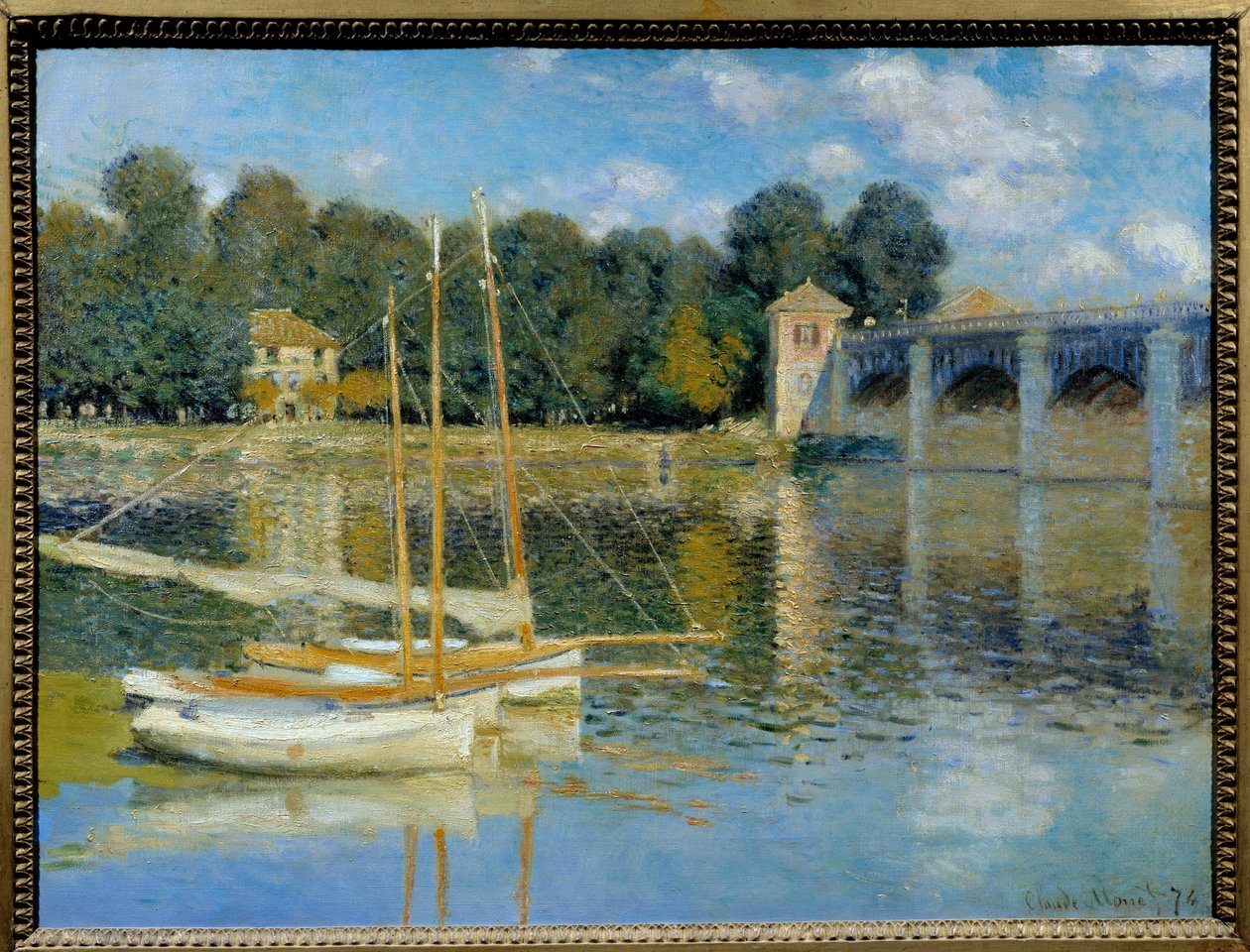 Obraz na moście Argenteuil autorstwa Claude