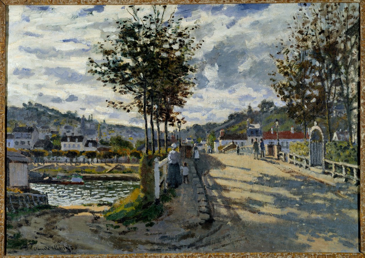 Le pont de Bougival Obraz Claude