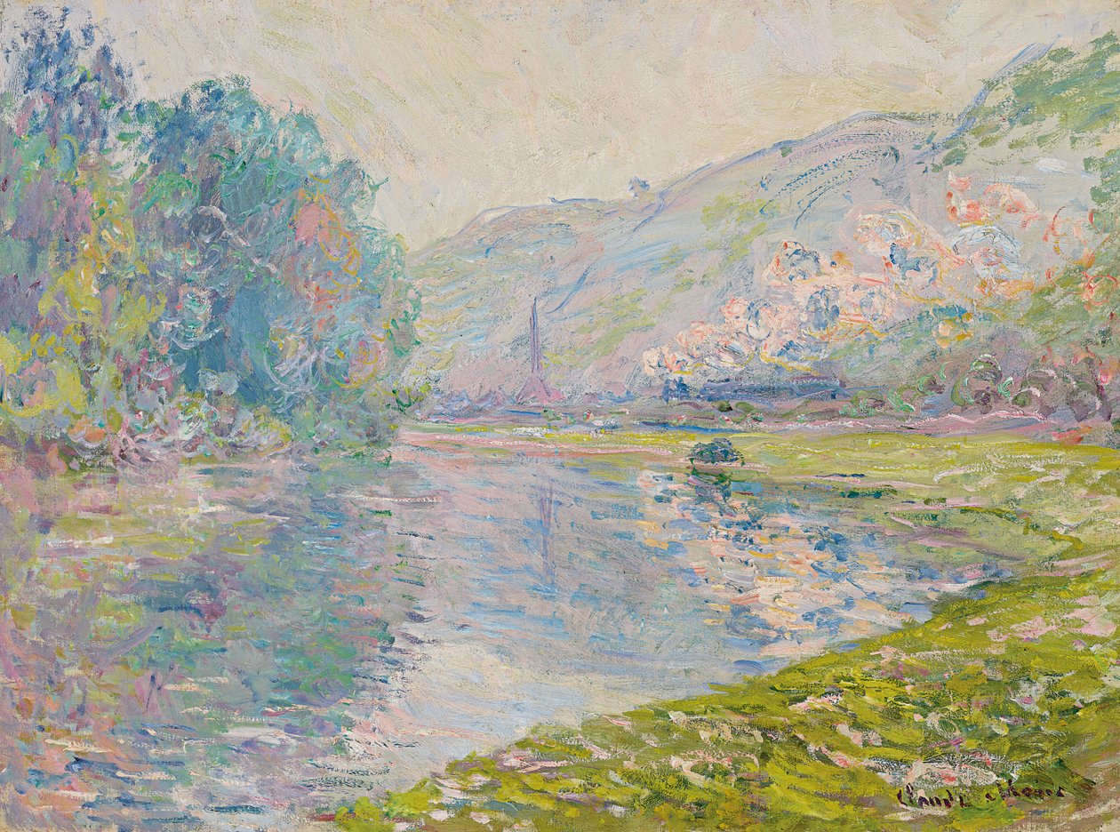 Pociąg w Jeufosse autorstwa Claude Monet