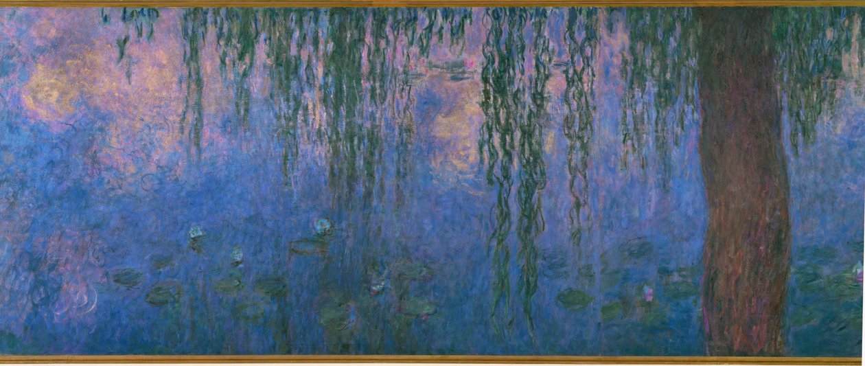 Les Nympheas, les Saules (olej na płótnie) autorstwa Claude Monet