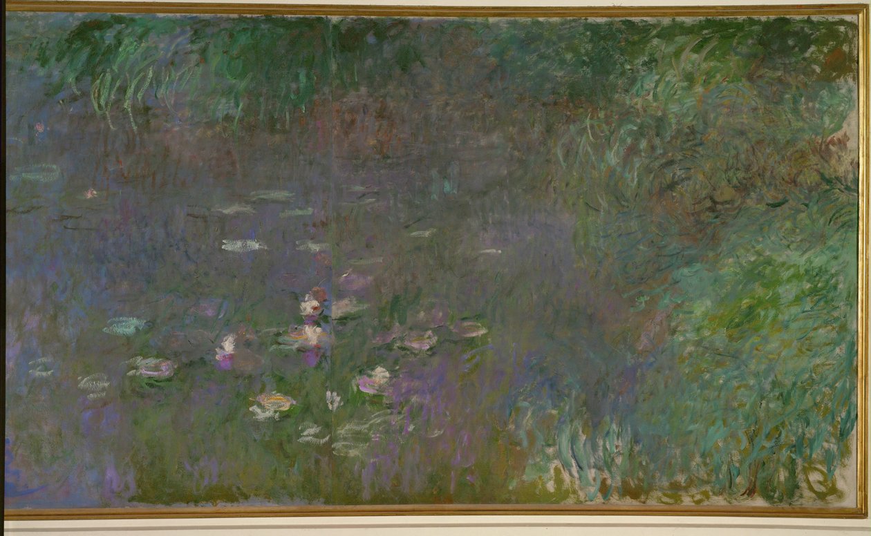 Les Nympheas: matin (olej na płótnie) autorstwa Claude Monet