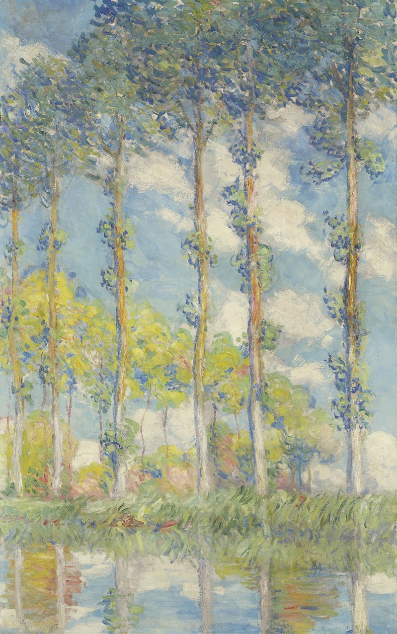 Topole, 1891 autorstwa Claude Monet