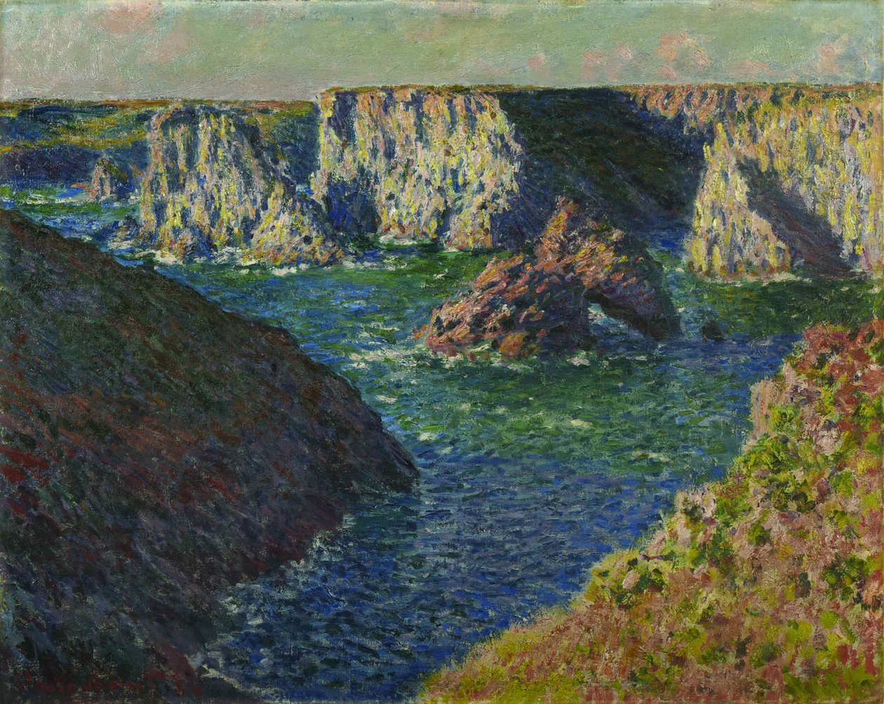 Skały Belle-Ile Skały w Belle-Ile, 1886. autorstwa Claude Monet
