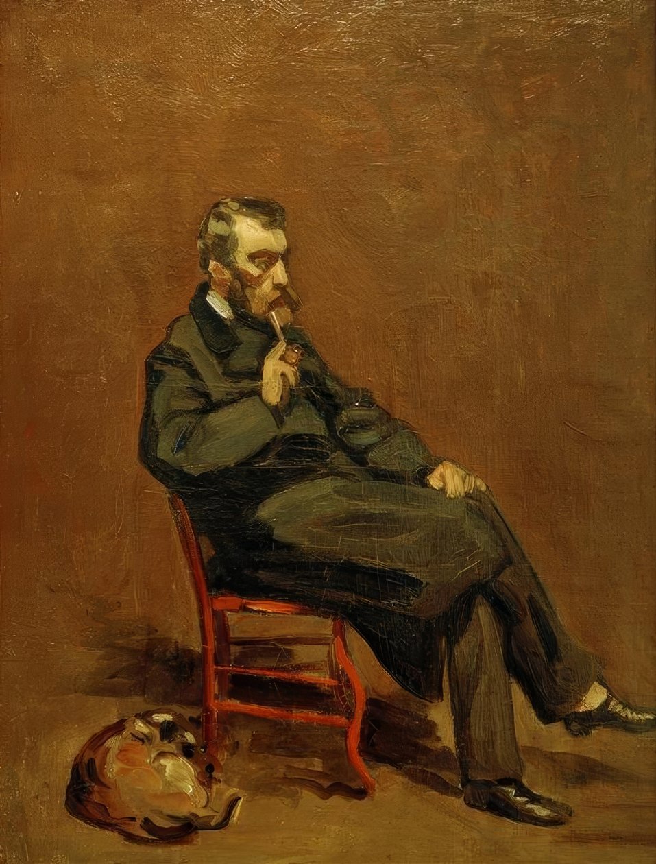 Człowiek z fajką autorstwa Claude Monet