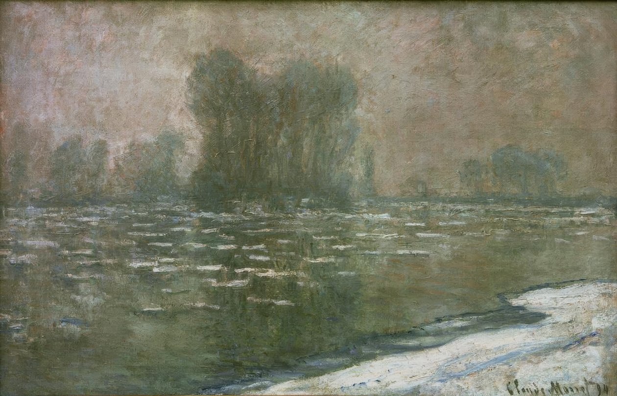 Matin brumeux, débâcle (Lód w mglisty poranek) autorstwa Claude Monet