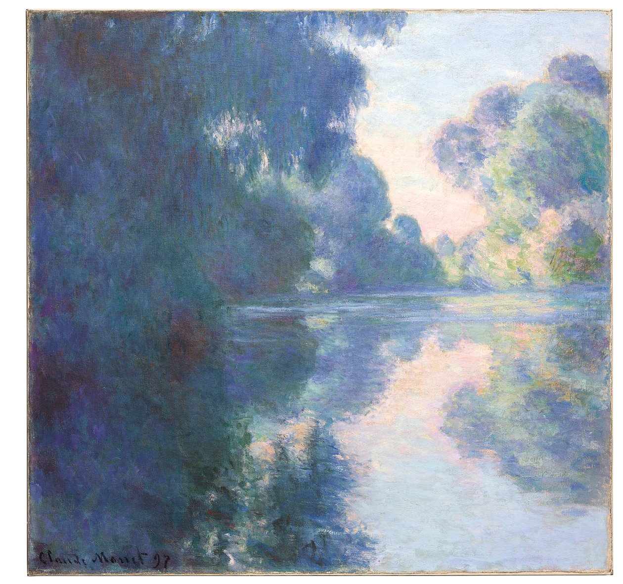 Poranek nad Sekwaną, 1897 autorstwa Claude Monet