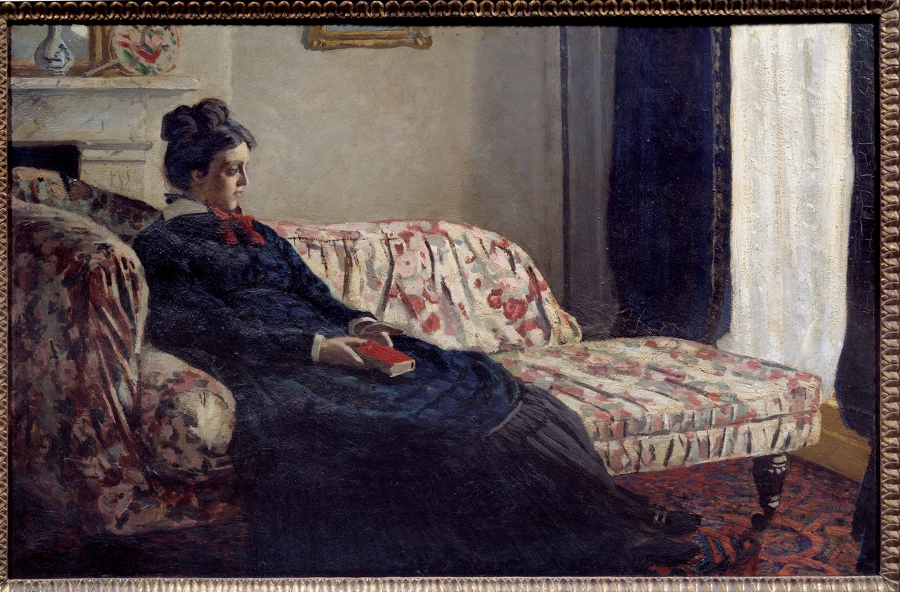 Medytacja lub Madame Monet przy kanapie Obraz Claude
