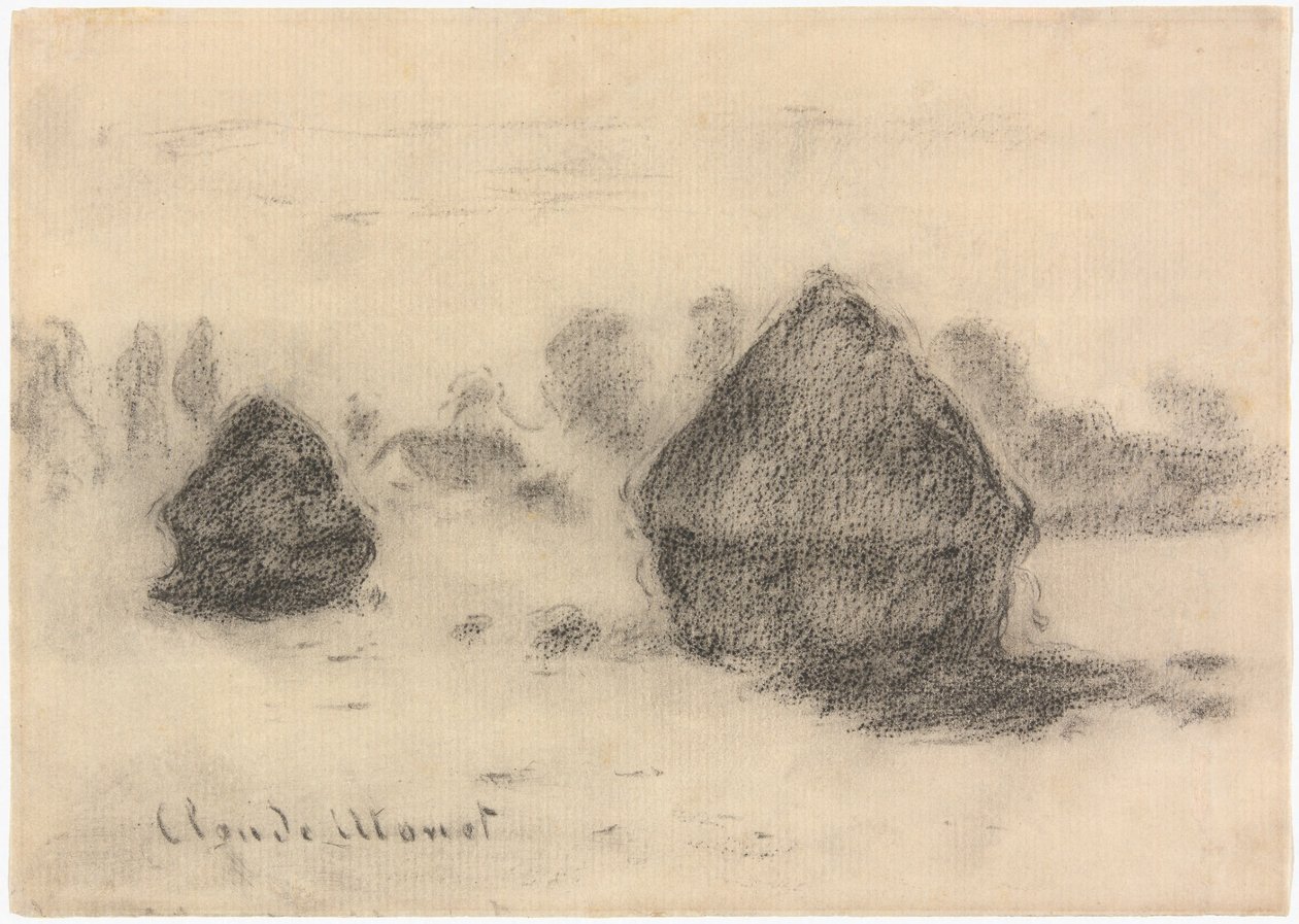 Monet - Stosy pszenicy, 1891, 2013.986 autorstwa Claude Monet