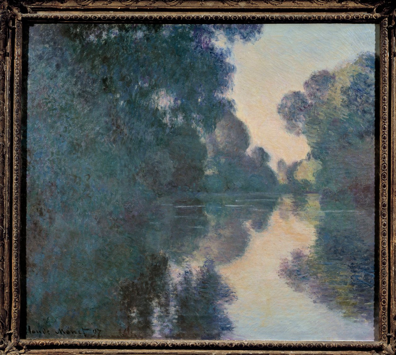 Poranek nad Sekwaną w pobliżu Giverny autorstwa Claude Monet