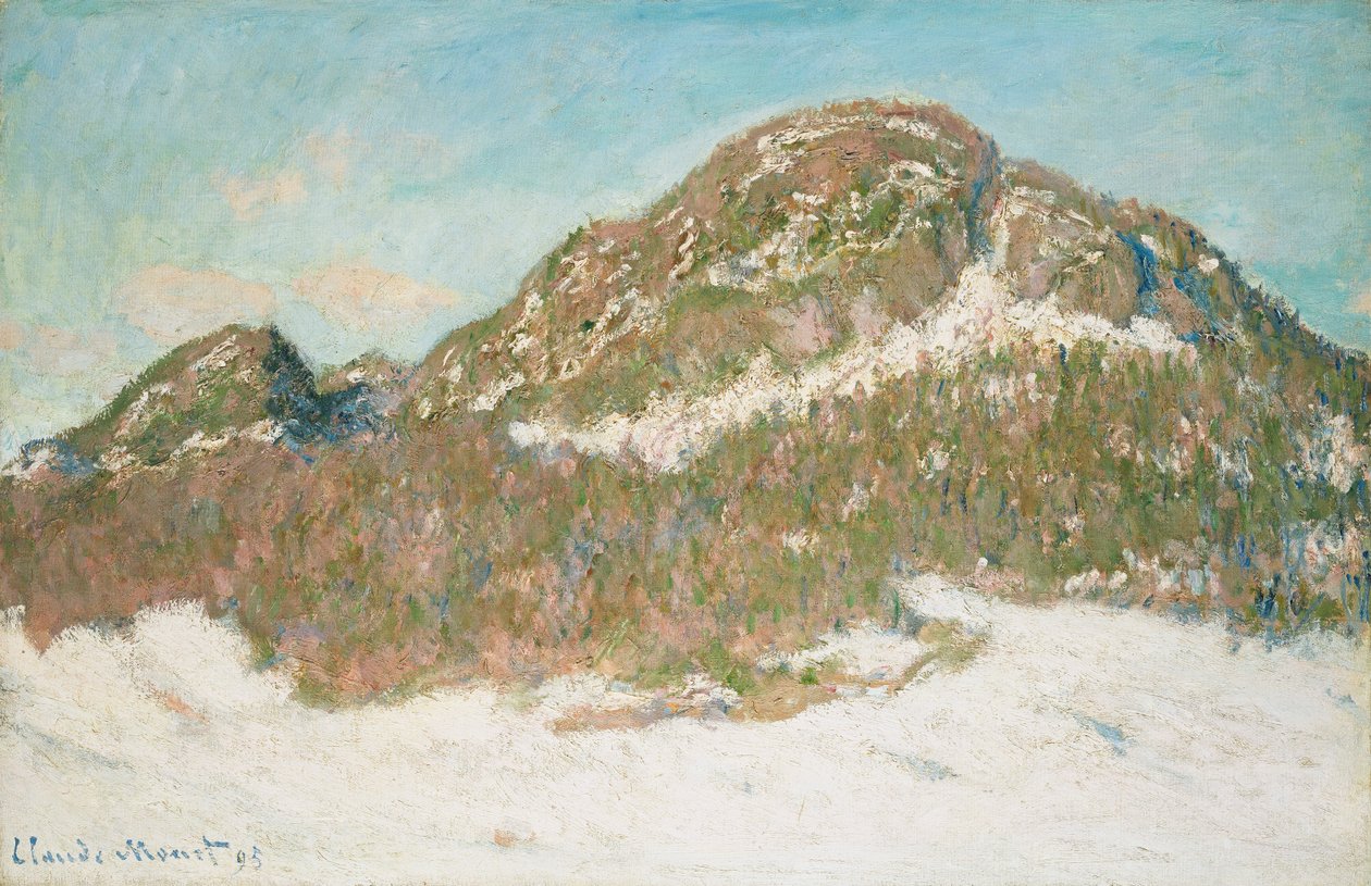 Góra Kolsaas, efekt światła słonecznego, 1895 autorstwa Claude Monet