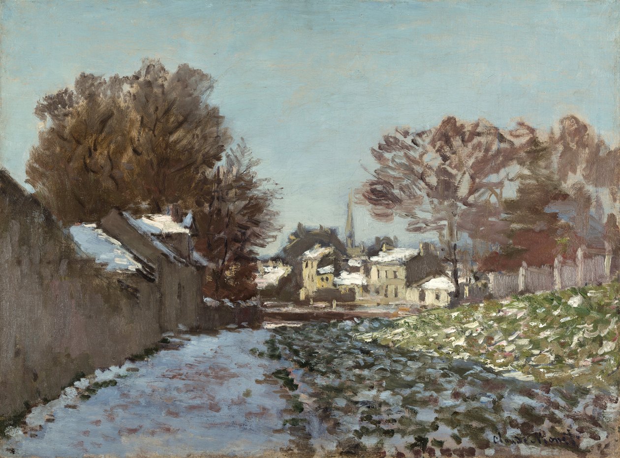 Śnieg w Argenteuil autorstwa Claude Monet