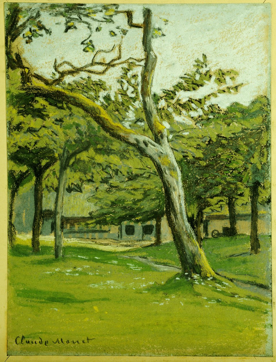 Farma Normandii pod drzewami autorstwa Claude Monet