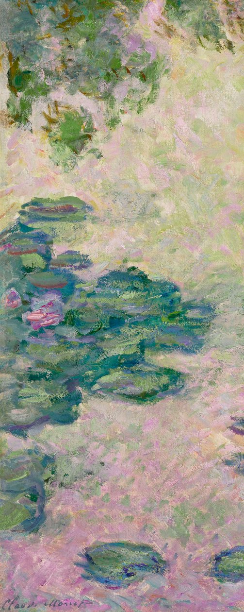 Lilie wodne (fragment), ok. 1912 (olej na płótnie) autorstwa Claude Monet