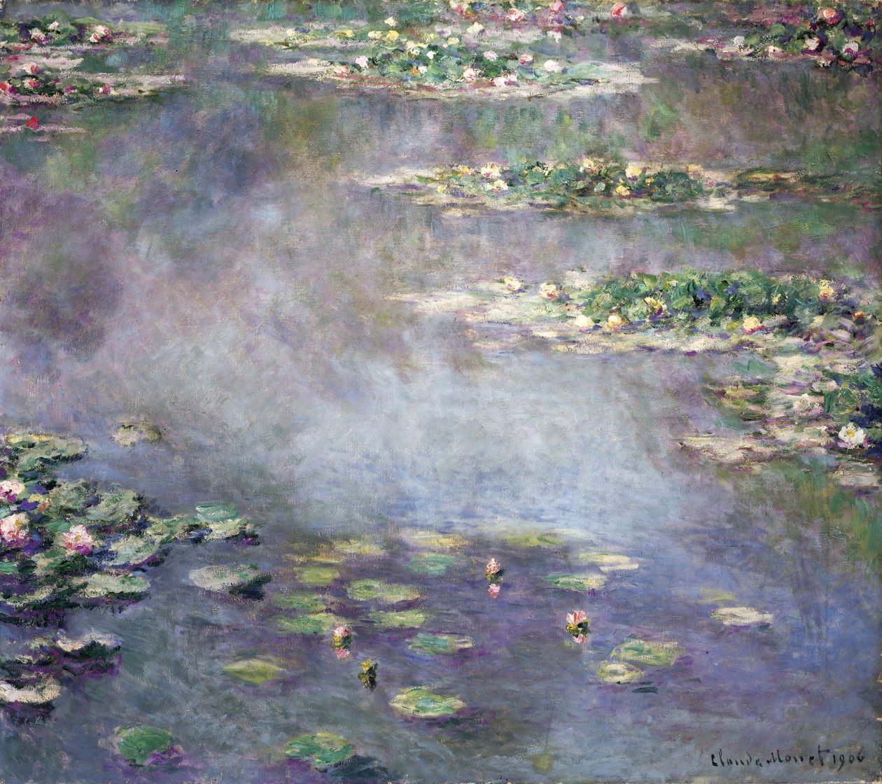 Nimfy, 1906 autorstwa Claude Monet