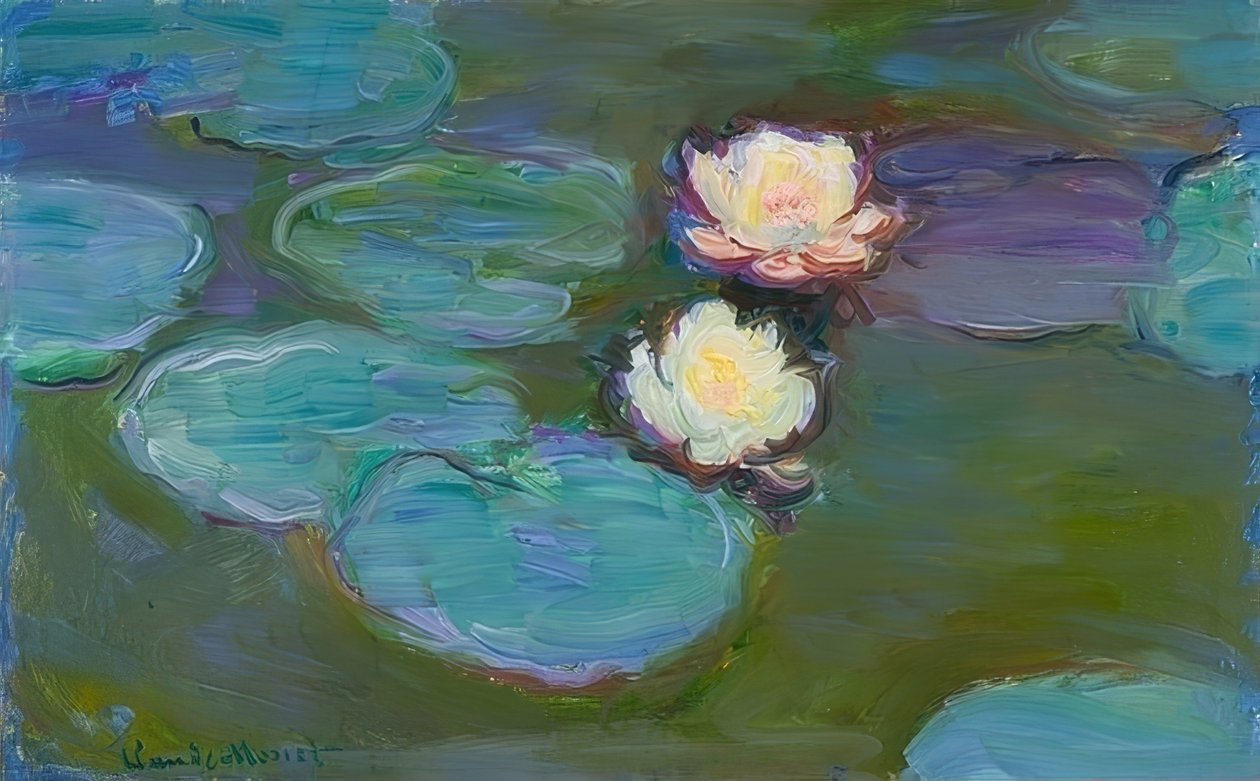Nimfy. Ok. 1897/1898 autorstwa Claude Monet