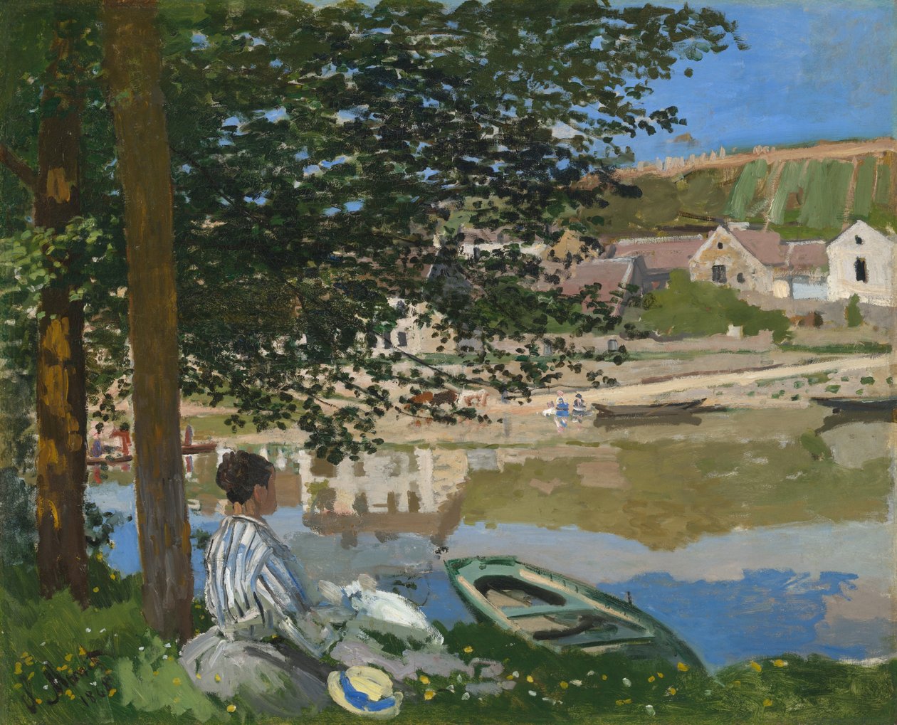 Na brzegu Sekwany, Bennecourt autorstwa Claude Monet