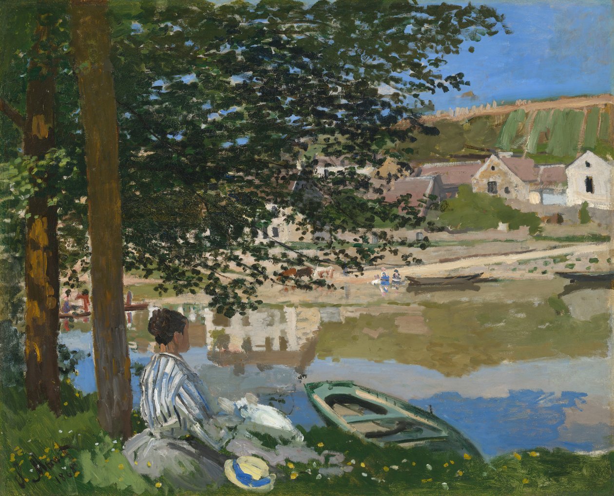 Na brzegu Sekwany, Bennecourt, 1868. autorstwa Claude Monet