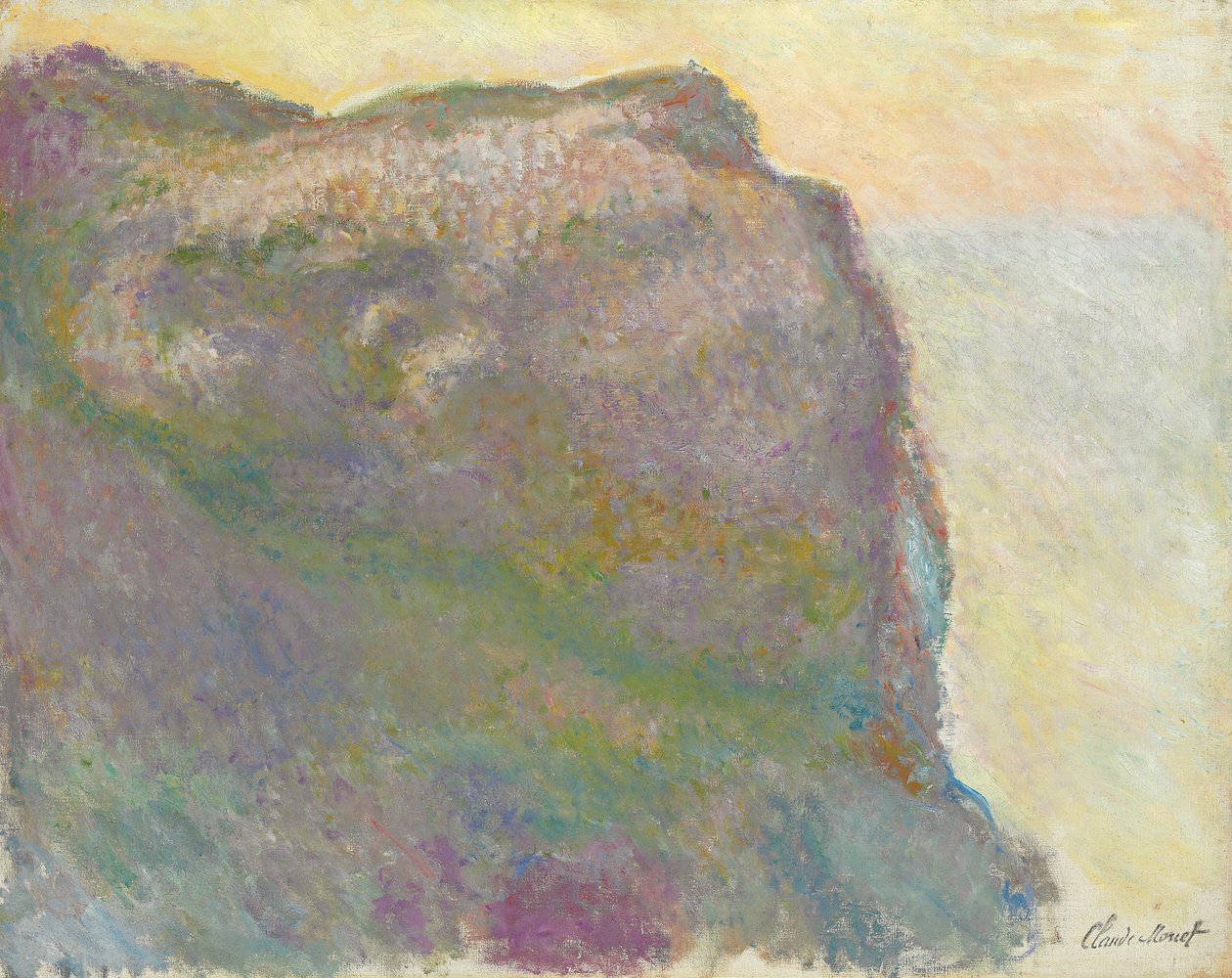 Na klifie, Petit D”Ailly; Na klifie, w Petit Ailly, 1896 autorstwa Claude Monet