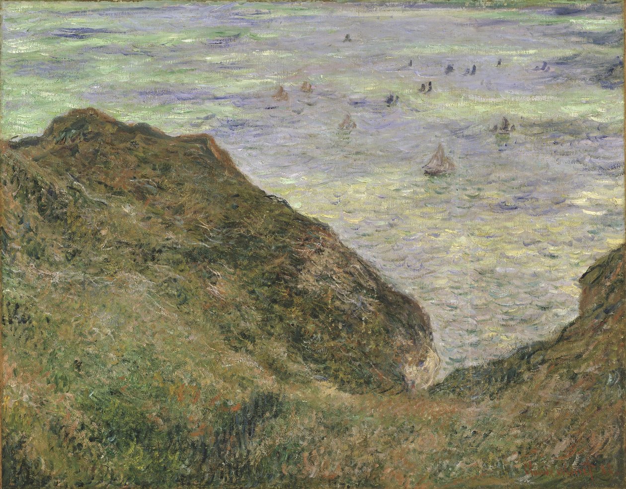 Na klifie w Pourville autorstwa Claude Monet