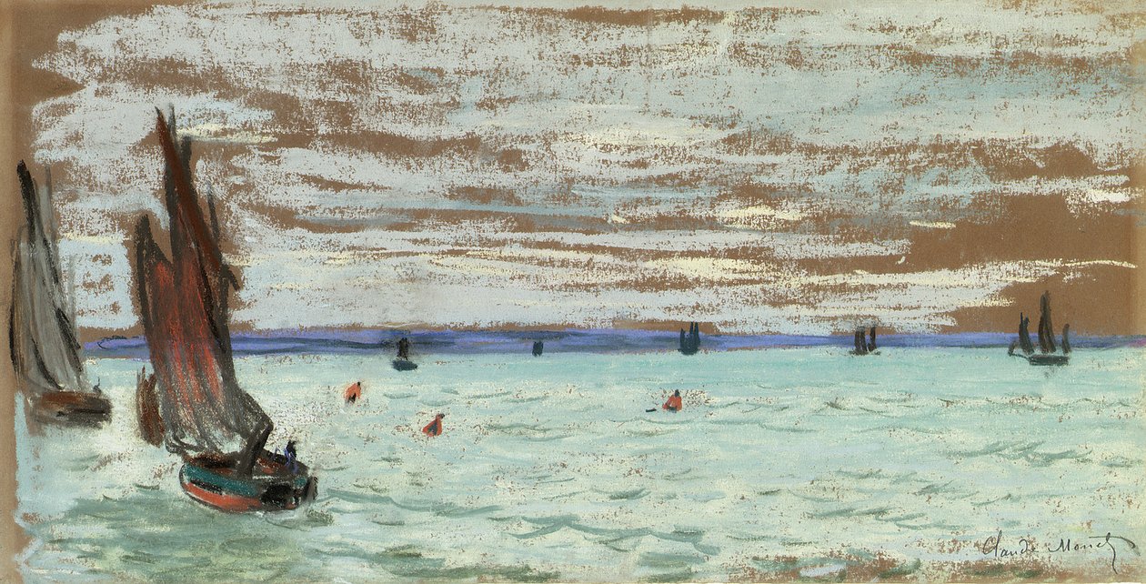 Otwarte morze, c.1866 autorstwa Claude Monet
