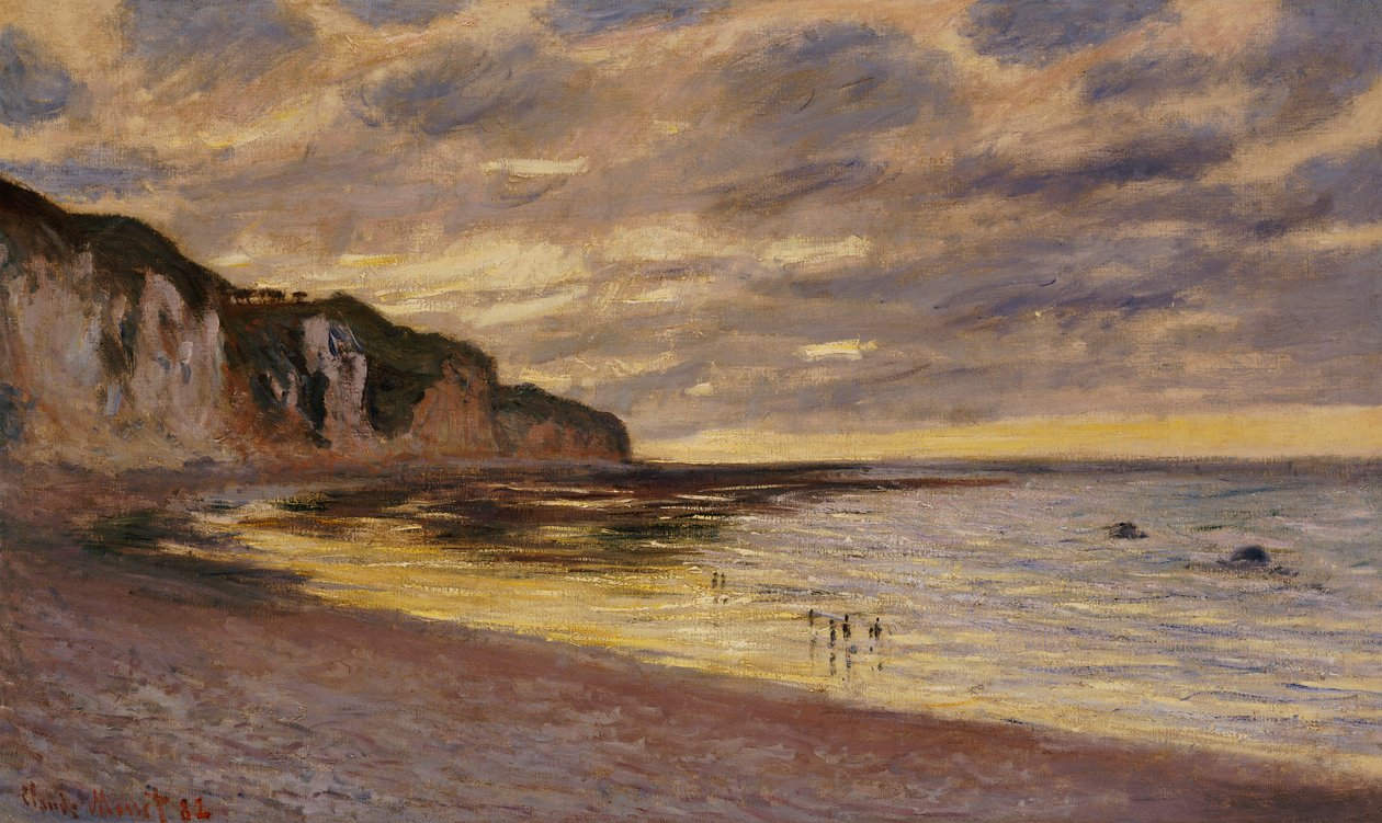 Pointe de Lailly, odpływ, 1882 autorstwa Claude Monet