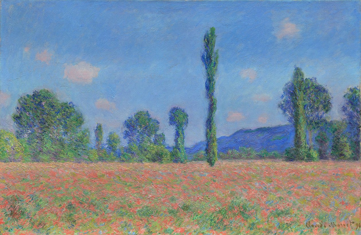 Pole maków (Giverny) autorstwa Claude Monet