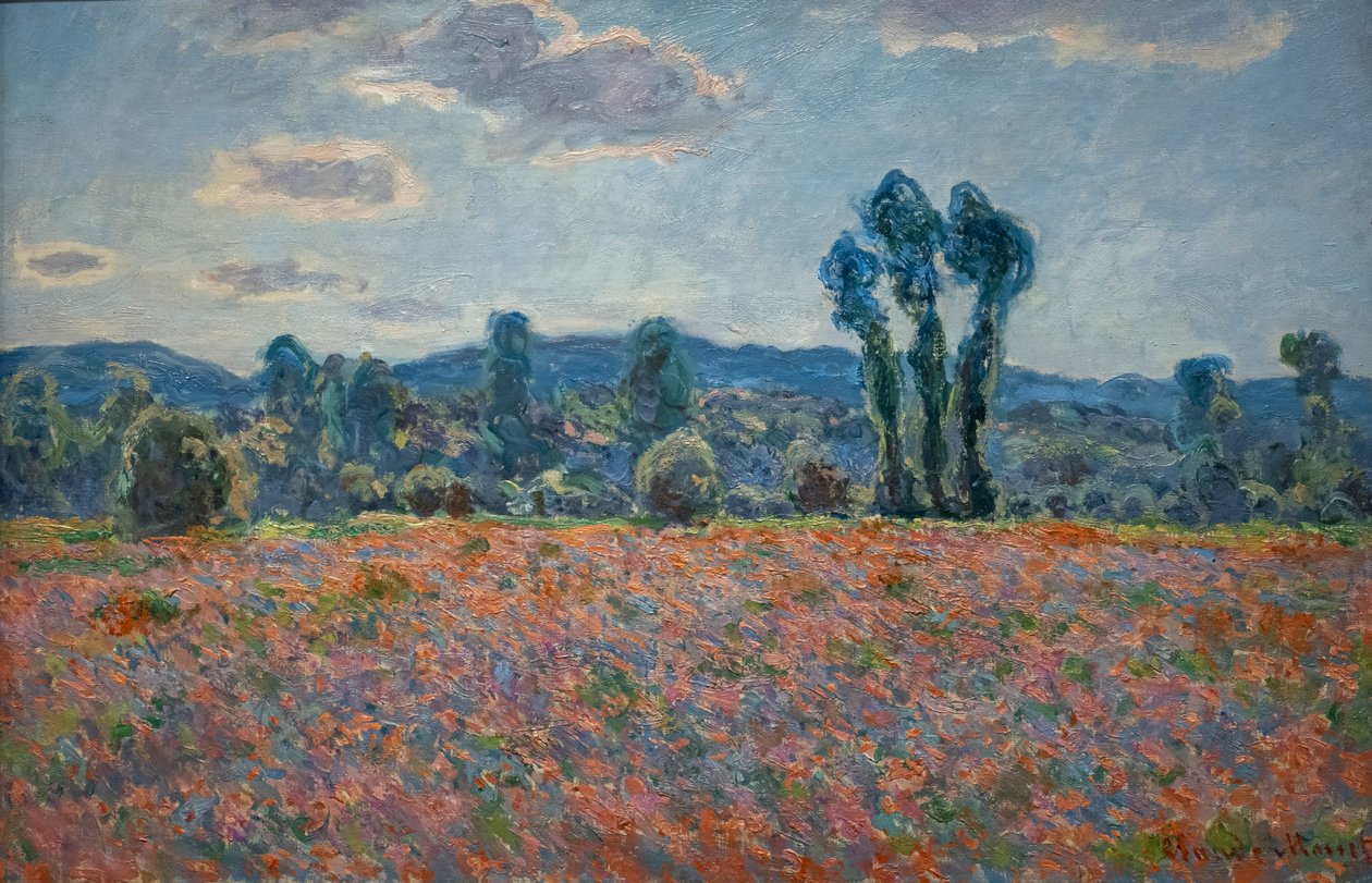 Pole maków autorstwa Claude Monet