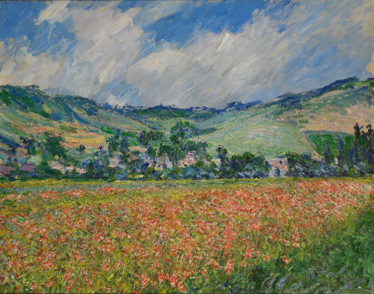 Pole makowe w Giverny, 1885. autorstwa Claude Monet
